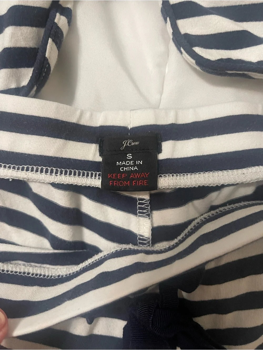 J.Crew Striped Pajama Set Top & Shorts | Sz Small Loungewear Resortwear coastal